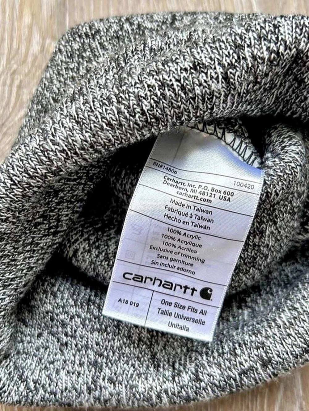 Carhartt Beanie Gray - Picture 2 of 3